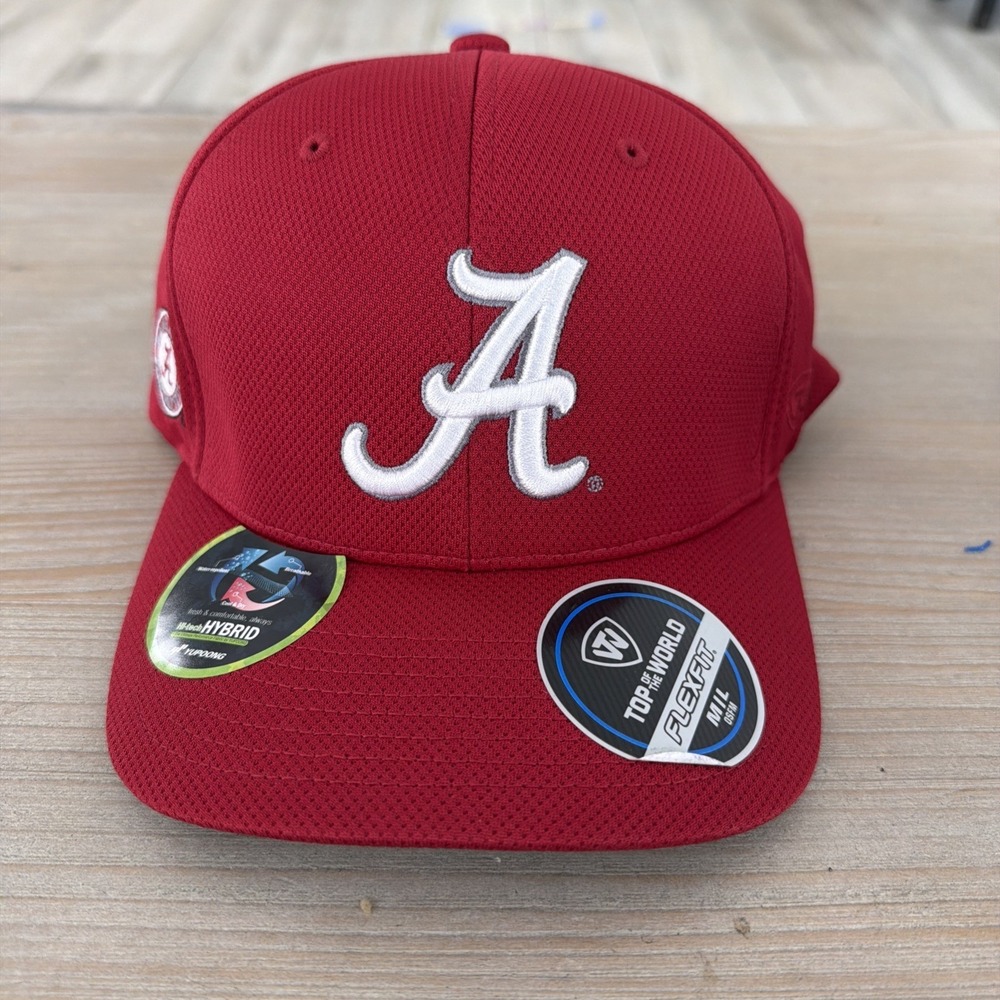 Men's Top of the World Crimson Alabama Crimson Tide Reflex Logo Flex Hat (M/L)